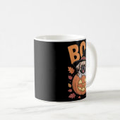 Peke Costume On Pumpkin Halloween Pekingese  Kaffeetasse (VorderseiteRechts)