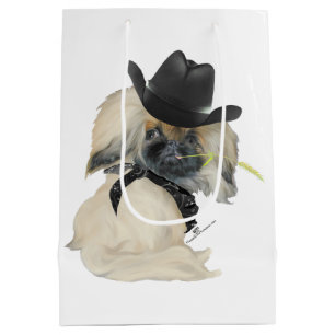 Peke Cowboy Mittlere Geschenktüte