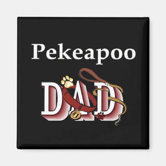 pekeapoo dad Magnet (Vorne)