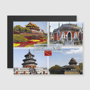 Pekin - China - Mosaik - Magnetkarte