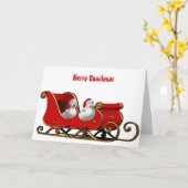 Pekin Ducks Christmas Karte (Gelbe Blume)