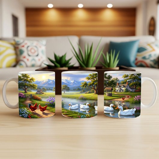 Pekin Ducks Design für digitale Tasse