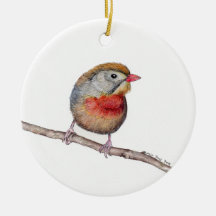 Pekin Robin Bird (Leiothrix lutea) Weihnachtsdekor