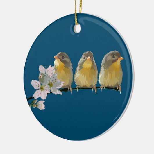 Pekin Robins Keramik Ornament (Links)