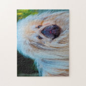 Pekinese Hund. Puzzle (Vertikal)