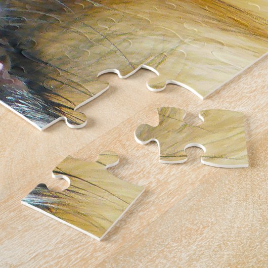 Pekinese Hund. Puzzle (Seite)