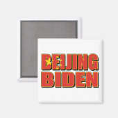 Peking-Biden-China-Flag. Magnet (Vorderseite/Rückseite)
