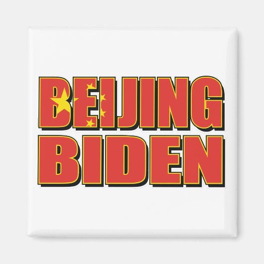 Peking-Biden-China-Flag. Magnet (Vorne)