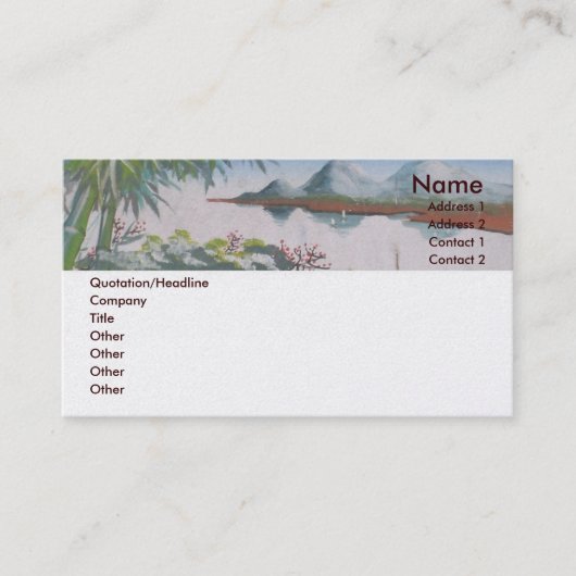 Peking Business Card Visitenkarte (Vorderseite)