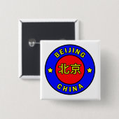 Peking-China Button (Vorne & Hinten)