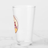 Peking China City Skyline Emblem Glas (Links)