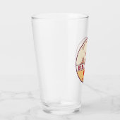 Peking China City Skyline Emblem Glas (Rechts)