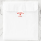 Peking China Designs Dreieckiger Aufkleber (Tasche)