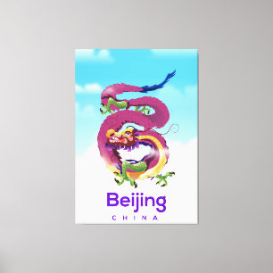 Peking China Dragon Reiseplakat Leinwanddruck