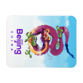 Peking China Dragon Reiseplakat Magnet (Horizontal)