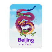 Peking China Dragon Reiseplakat Magnet (Vertikal)