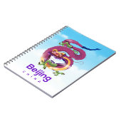 Peking China Dragon Reiseplakat Notizblock (Linke Seite)