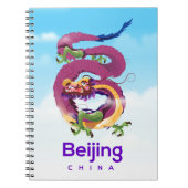 Peking China Dragon Reiseplakat Notizblock (Vorderseite)