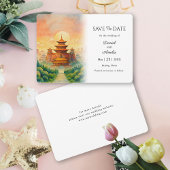 Peking China Hochzeit in Urlaubsort Save The Date