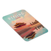 Peking China Illustration Reisen Kunst Vintag Magnet (Rechte Seite)