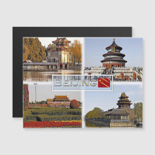 Peking - China - Mosaik - Magnetkarte