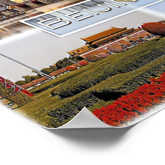 Peking - China - Mosaik - Poster (Ecke)