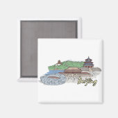 Peking - China.png Magnet (Vorderseite/Rückseite)