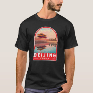 Peking China Reise Kunst Emblem T-Shirt