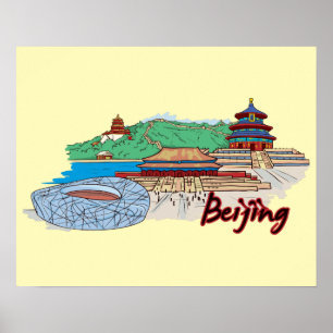 Peking China Travel Poster