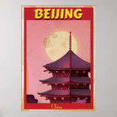 Peking China Vintage Reiseplakat Poster (Vorne)