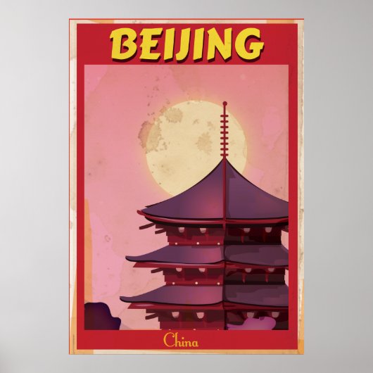 Peking China Vintage Reiseplakat Poster (Vorne)