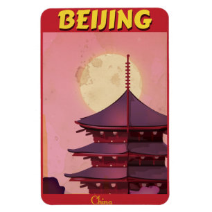 Peking China Vintage-Reiseposter Magnet