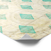 Peking Giraffe & Little Bird Art Poster (Ecke)