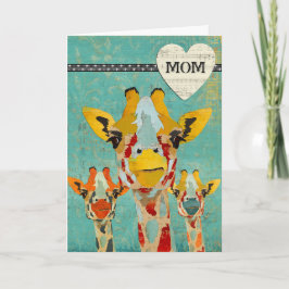 Peking Giraffen Muttertagskarte Karte