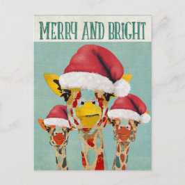 Peking Giraffen Weihnachts-Postkarte Feiertagspostkarte