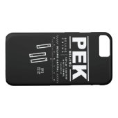 Peking Hauptstadt Int'l Airport PEK iPhone Case (Rückseite (Horizontal))