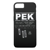Peking Hauptstadt Int'l Airport PEK iPhone Case (Rückseite)