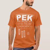 Peking Hauptstadt Int'l Airport PEK Teemaschine T-Shirt (Vorderseite)