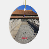 Peking Landschaftlicher Weihnachtskalender Keramikornament (Rechts)