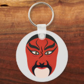 Peking Oper Make-up Zhang Fei Schlüsselanhänger (Rückseite)