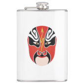 Peking Oper Make-up Zhang He Flachmann (Vorderseite)