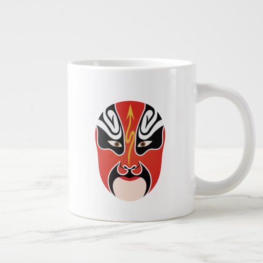 Peking Oper Make-up Zhang He Jumbo-Tasse (Rechts)