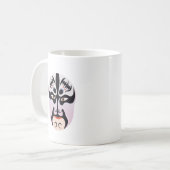 Peking-Oper-Schminke Zhang Fei Kaffeetasse (Vorderseite Links)