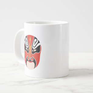 Peking-Oper-Schminke Zhang He Jumbo-Tasse