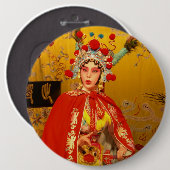 Peking-Opern-Knopf Button (Vorne & Hinten)