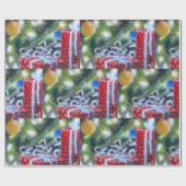 Peking Raccoons Weihnachtsgeschenke Geschenkpapier (Flach)