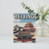Peking Vintag Postkarte (Stehend Vorderseite)