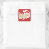 Peking Weihnachtsgeschenke Quadratischer Aufkleber (Tasche)