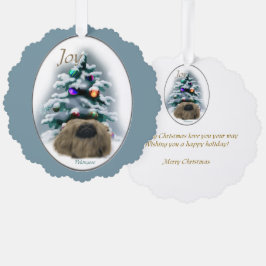 Pekinger Weihnachten Ornament Karte