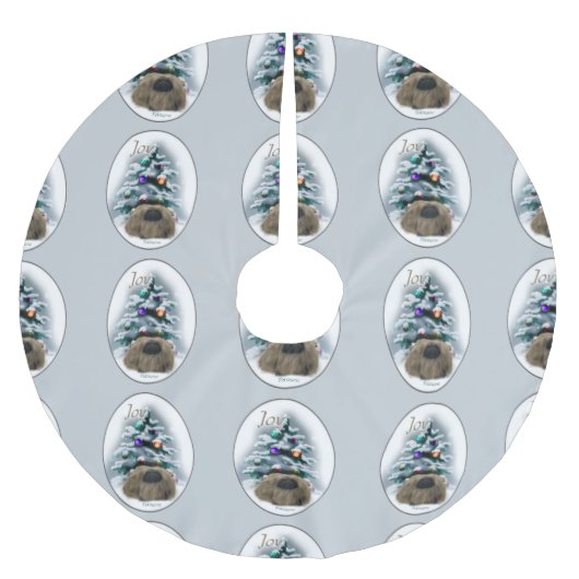 Pekinger Weihnachten Polyester Weihnachtsbaumdecke (Vorderseite)